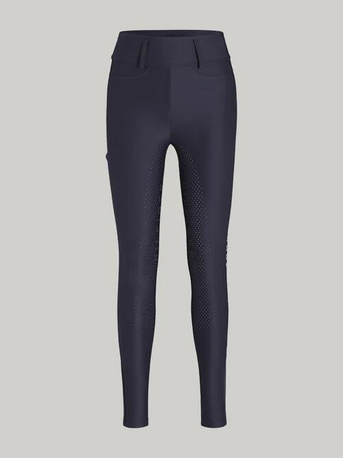 TOMMY HILFIGER EQUESTRIAN Tommy Hilfiger Equestrian Highland Hybrid Legging Full Grip Dames Blauw