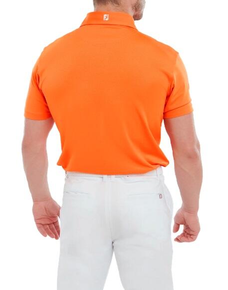 Footjoy Stretch Pique Heren Polo Shirt Oranje 4/5