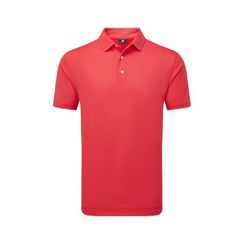 Footjoy Stretch Pique Heren Polo Shirt Hibiscus 1/2