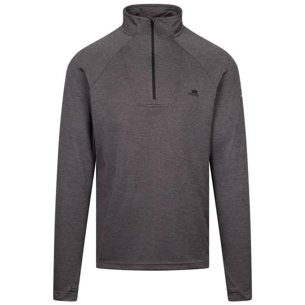TRESPASS Mens Valin LongSleeved Top (Black Marl)