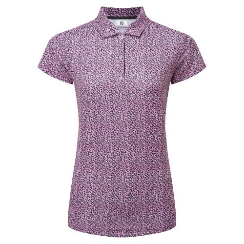 FOOTJOY Footjoy Polo Animal Print voor Dames Berry