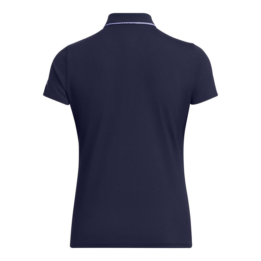 Polo de golf pour femme Under Armour Iso-Chill SS Midnight Navy 2/4