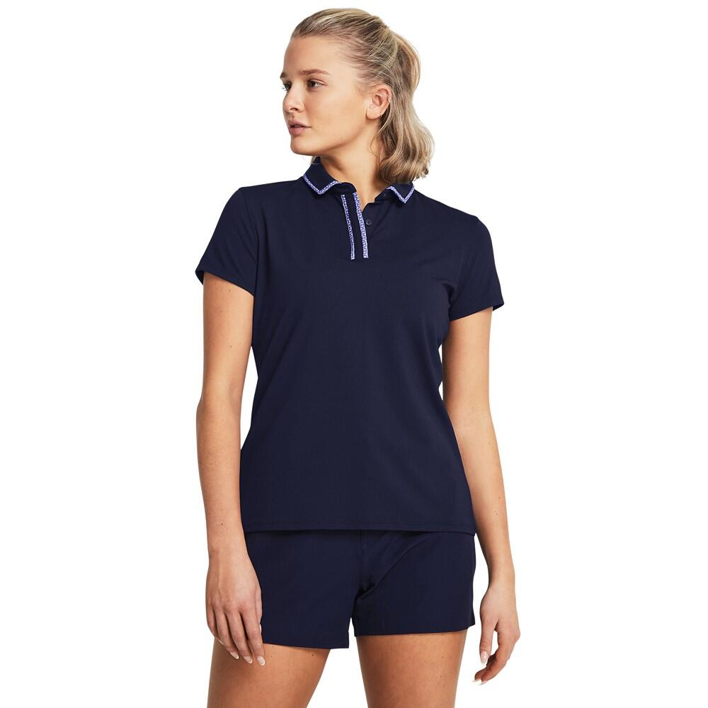 Polo de golf pour femme Under Armour Iso-Chill SS Midnight Navy 4/4