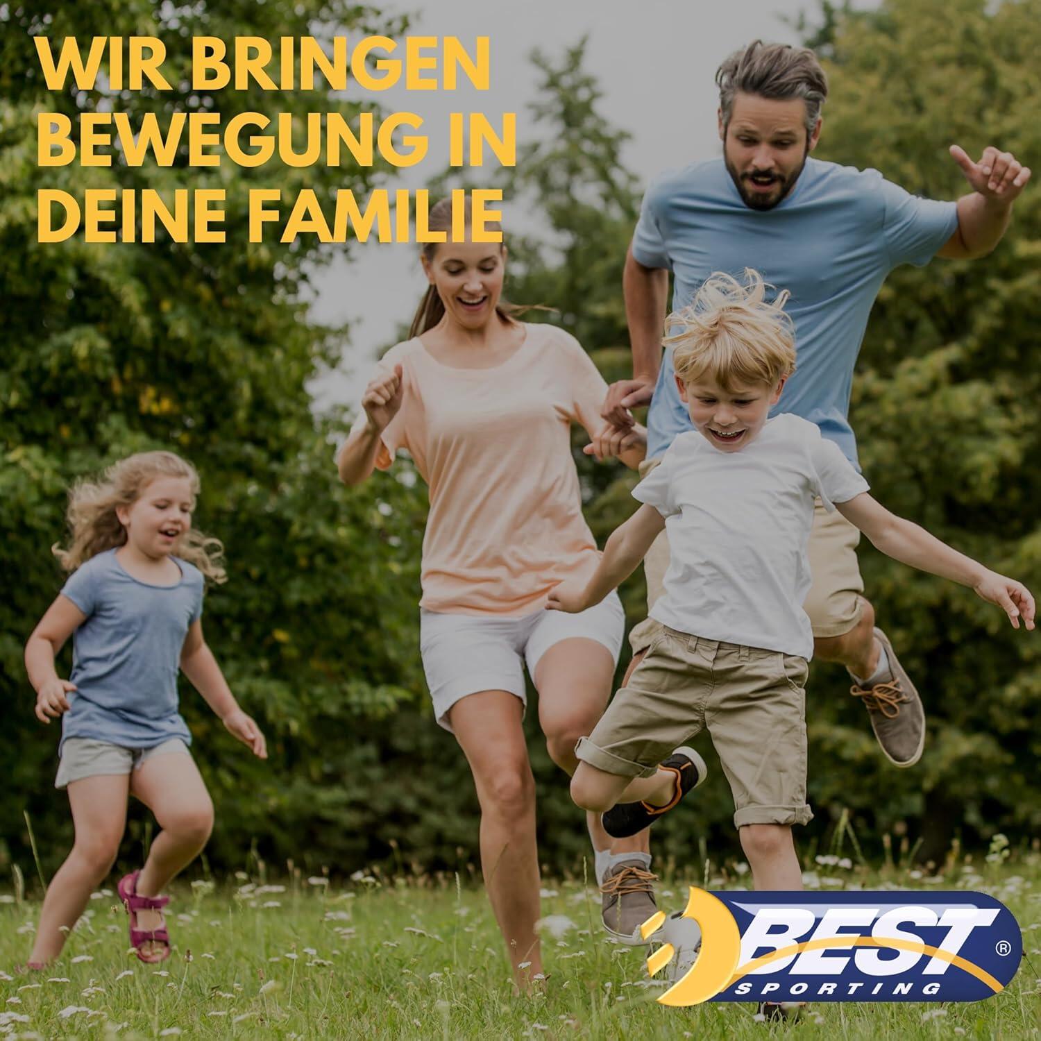 Best Sporting MO11085 Fußballtor Tor 300 x 205 x 120 cm, schwarz, 38mm 5/5