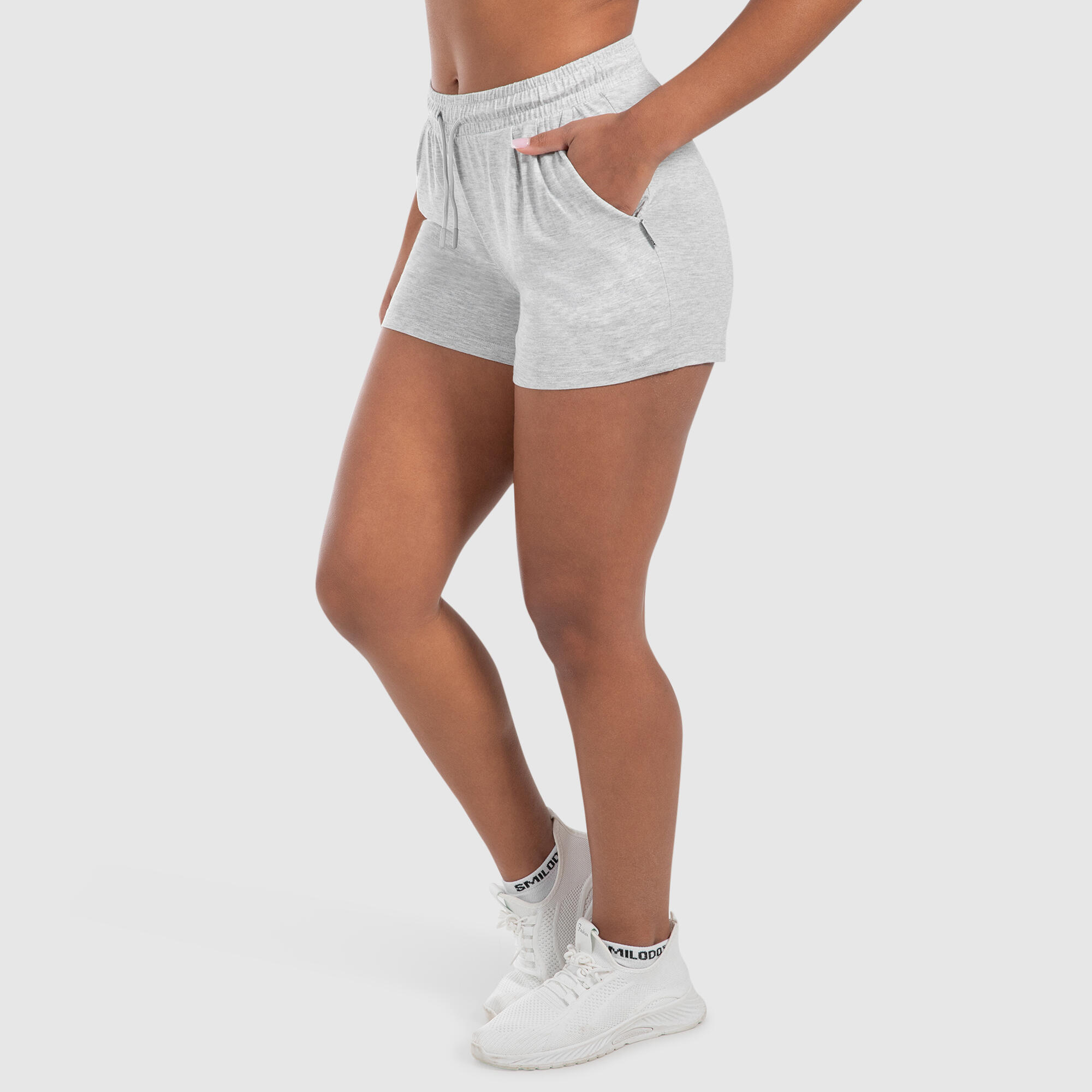 Damen Shorts Dalia Modal Grau Melange 2/6