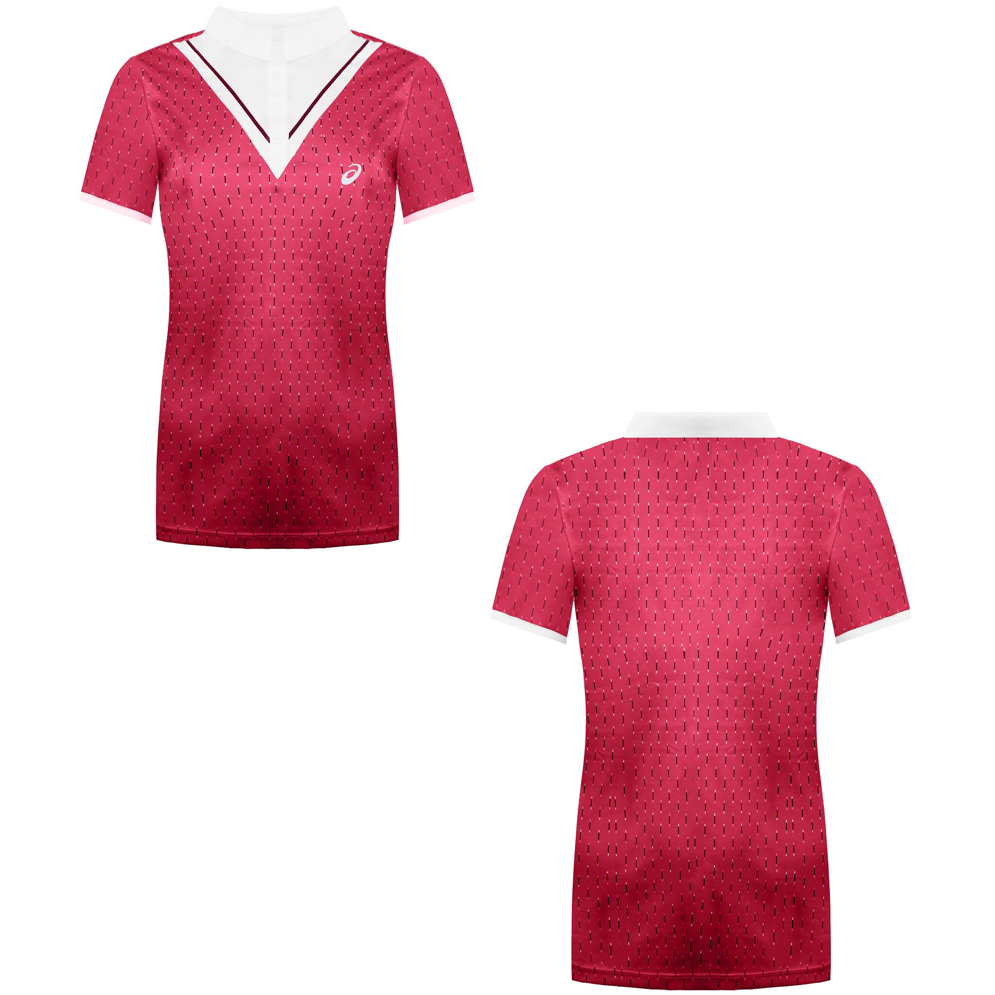 Asics Club Womens Pink Tennis Polo Shirt 3/3