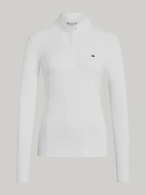 TOMMY HILFIGER EQUESTRIAN Tommy Hilfiger Equestrian Avon Wedstrijdshirt Lange Mouwen Dames Wit -