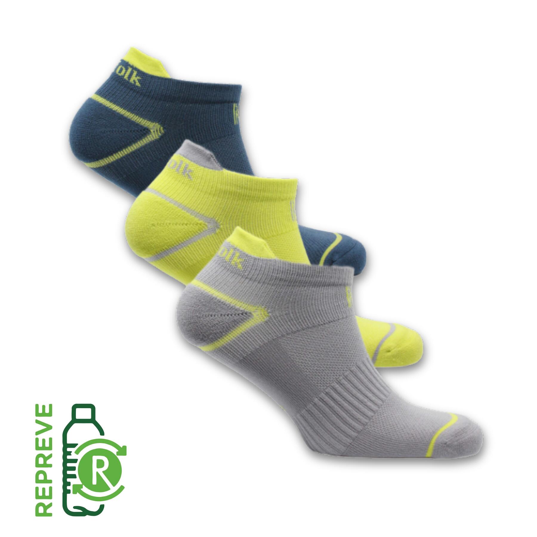 NORFOLK 3 Paia - Calzini sportivi bassi eco-friendly Repreve® - Caretta