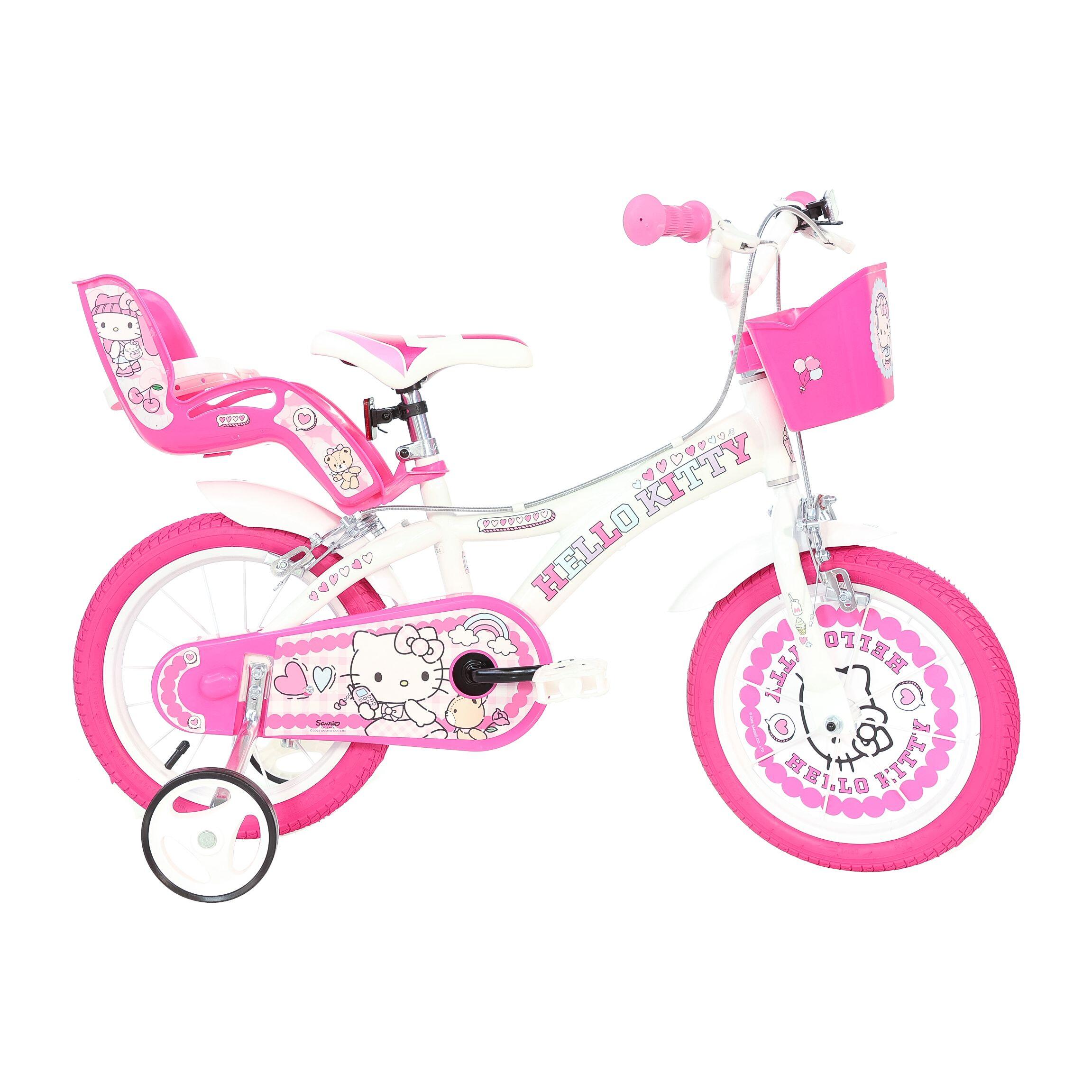Bicicleta de criança 14 polegadas hello kitty 4-6 anos