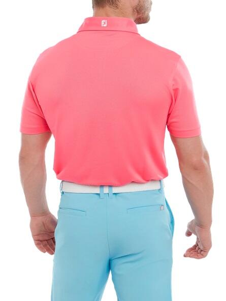 Footjoy Stretch Pique Heren Polo Shirt Fuchsia 4/5