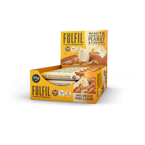 FULFIL Vitamin & Protein Bar - White Chocolate Peanut Caramel - 825 gram (15 Repen)