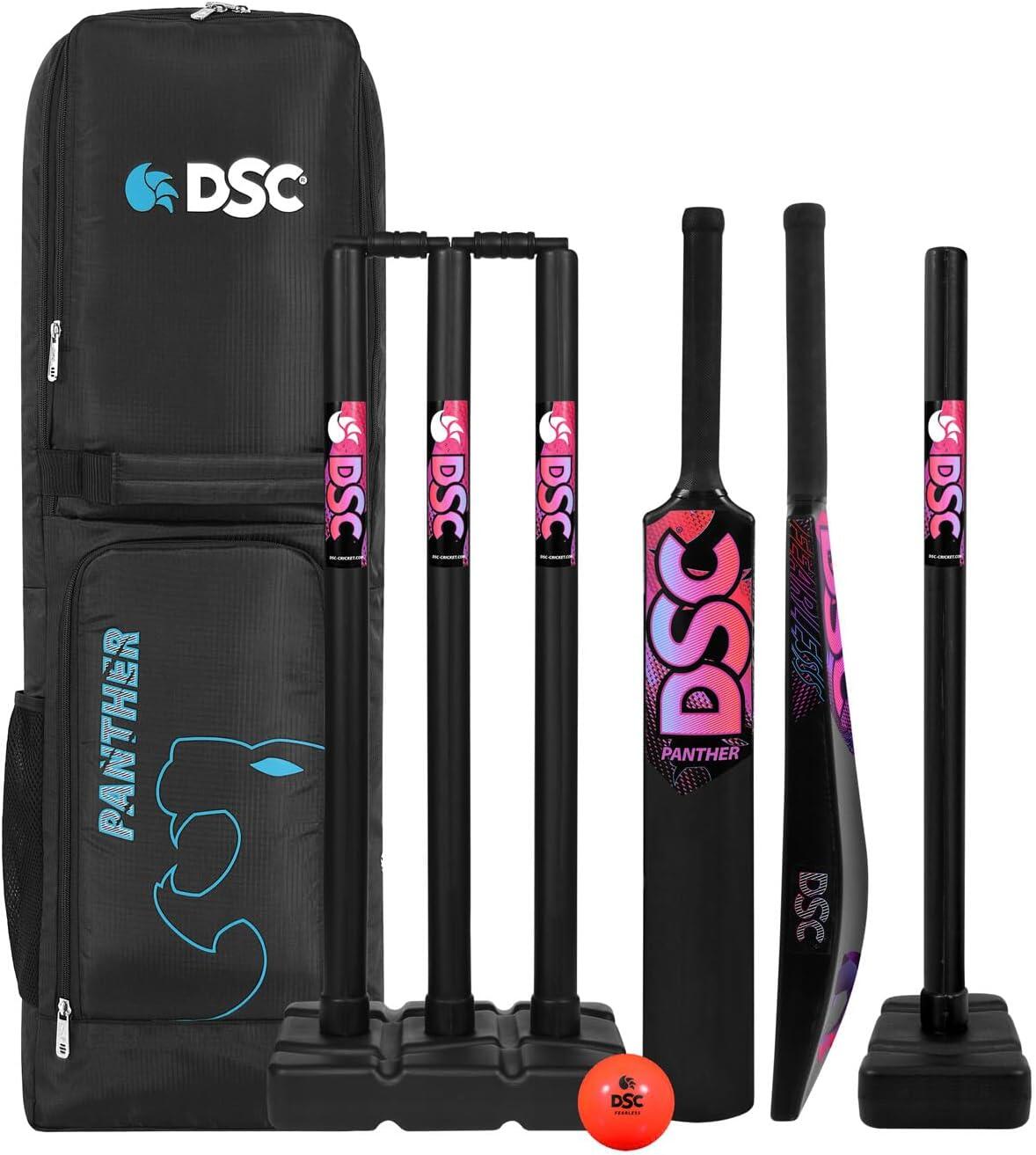 DSC DSC Panther Cricket Set – Kunststoff-Cricket-Set für Tennis & Gully-Cricket