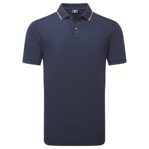 FOOTJOY Footjoy Stretch Pique Heren Polo Shirt Navy/Taxi