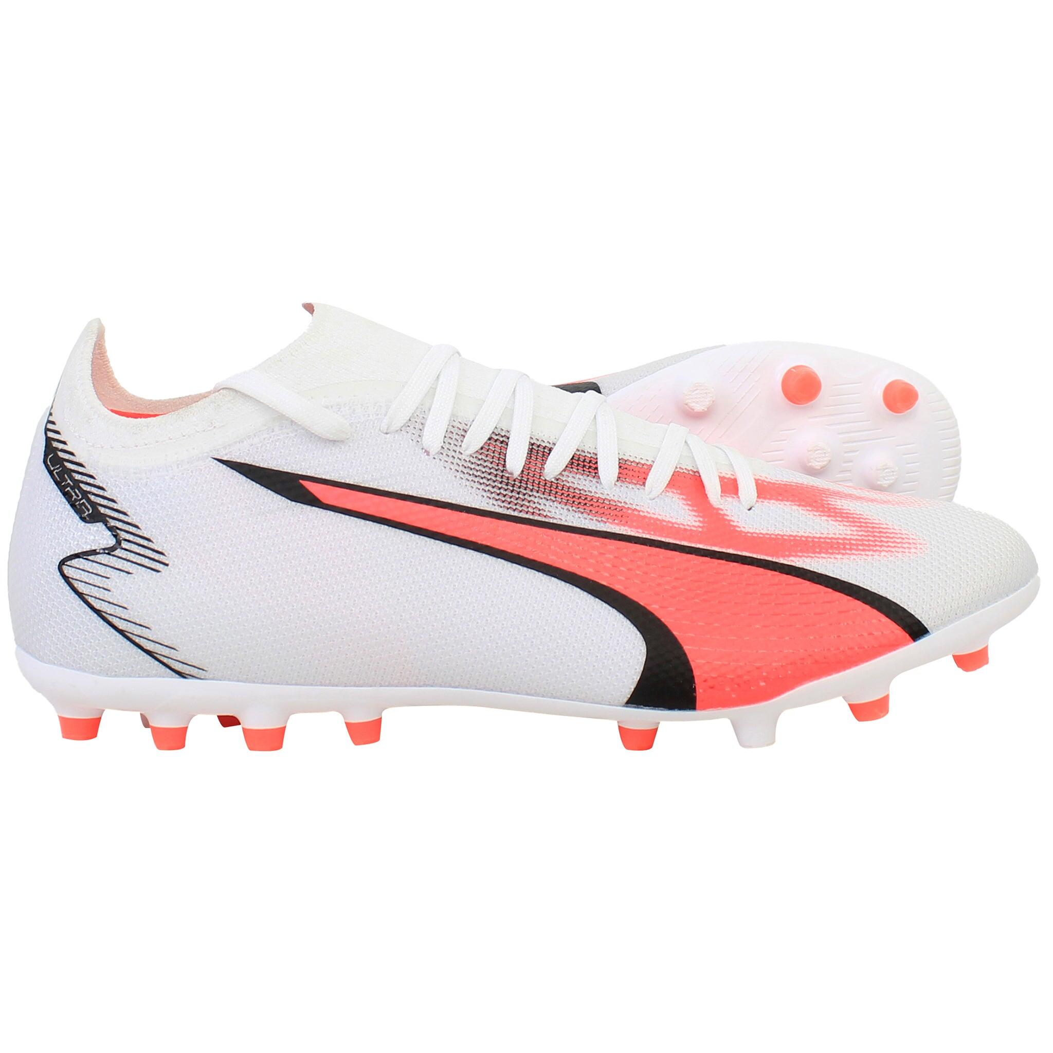 Puma Ultra Match MG Mens White Football Boots 2/6