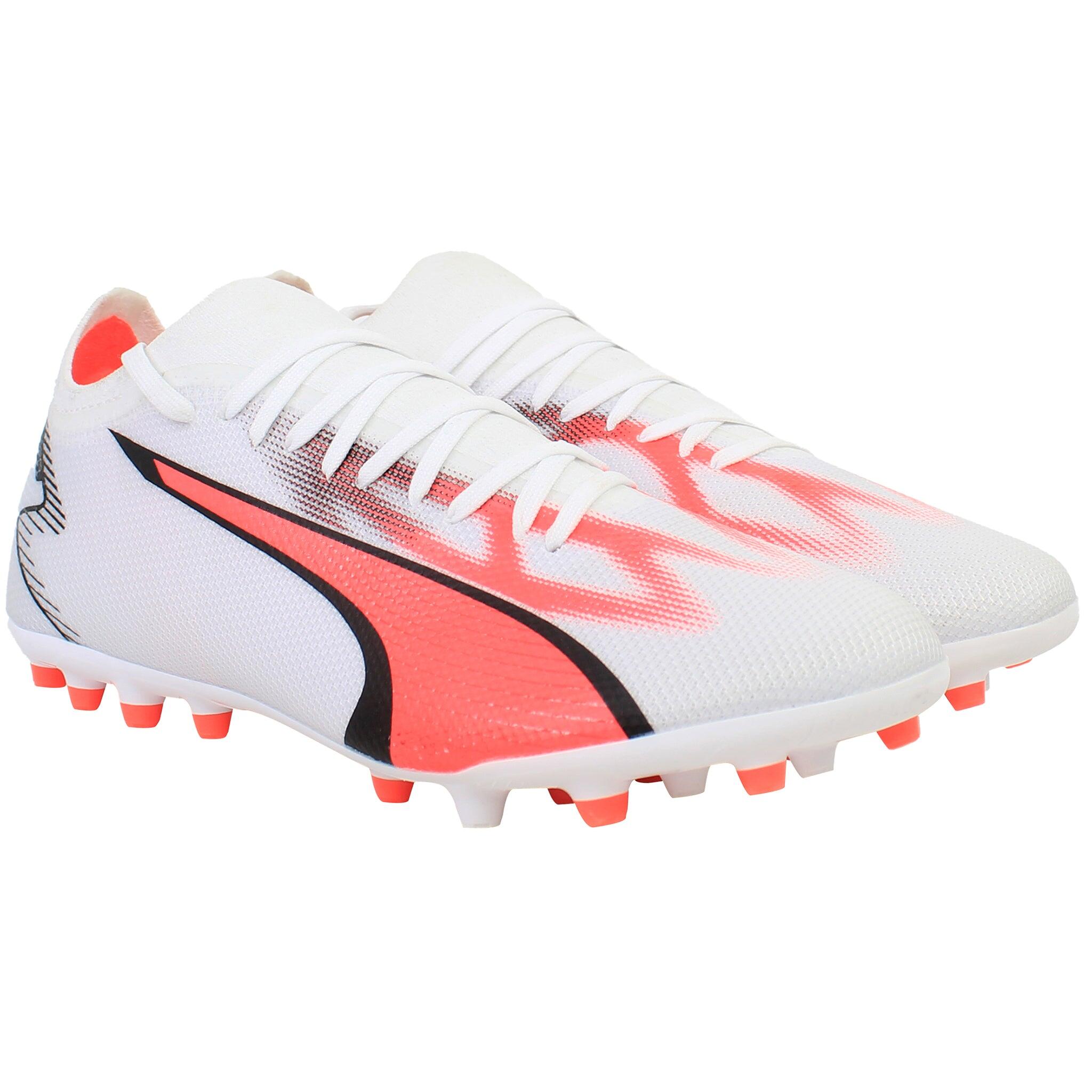 Puma Ultra Match MG Mens White Football Boots 3/6
