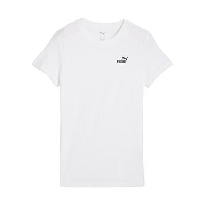 T-shirt puma ess small no. 1 logo tee. wit. dames
