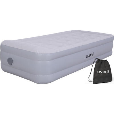 Avenli Selbstaufblasendes Luftbett Grau 196 x 97 x 47 cm