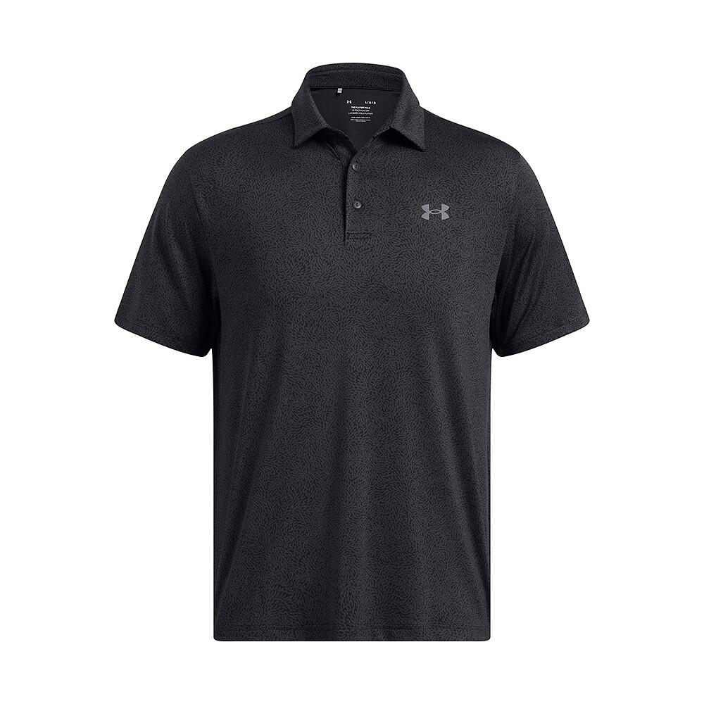 UNDER ARMOUR Under Armour Heren Playoff Golfpolo 3.0 Printed-Black Antracite