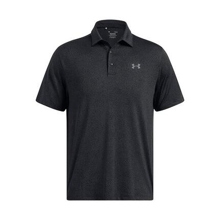 Under Armour Hommes Playoff Golfpolo 3.0 Printed-Black Antracite