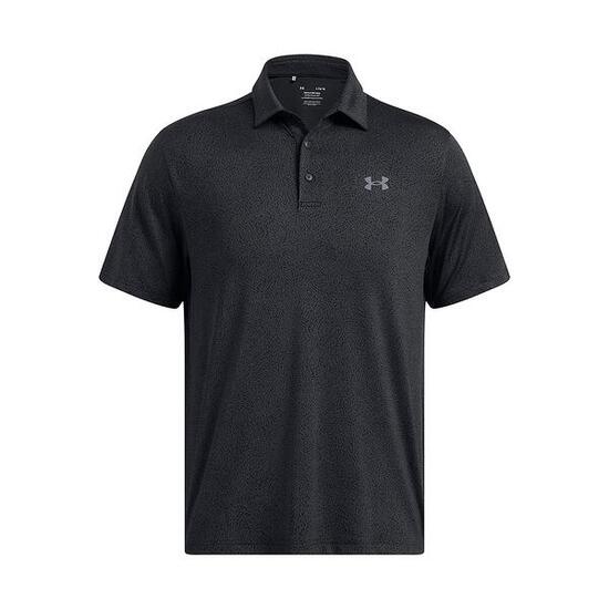 Under Armour Hommes Playoff Golfpolo 3.0 Printed-Black Antracite