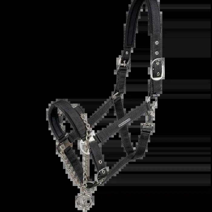 Waldhausen Pro Veiligheidshalster - Met Hengstenketting - Zwart (Cob)