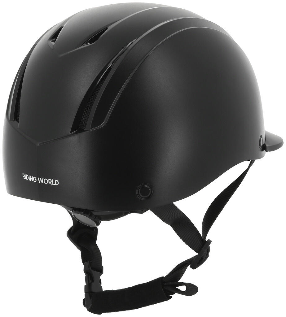 Riding World Rijhelm Topy - Mat Zwart 3/3