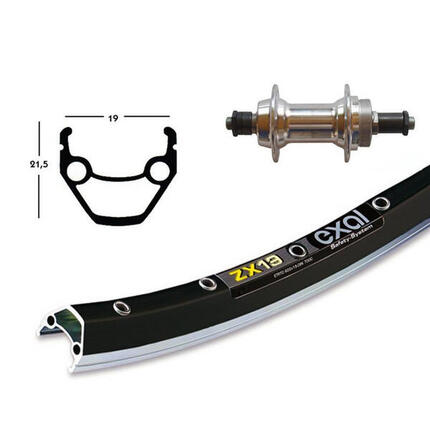 Bike-Parts roue arrière 28x1.75 roue libre 6-7 vitesses argent attache rapide...