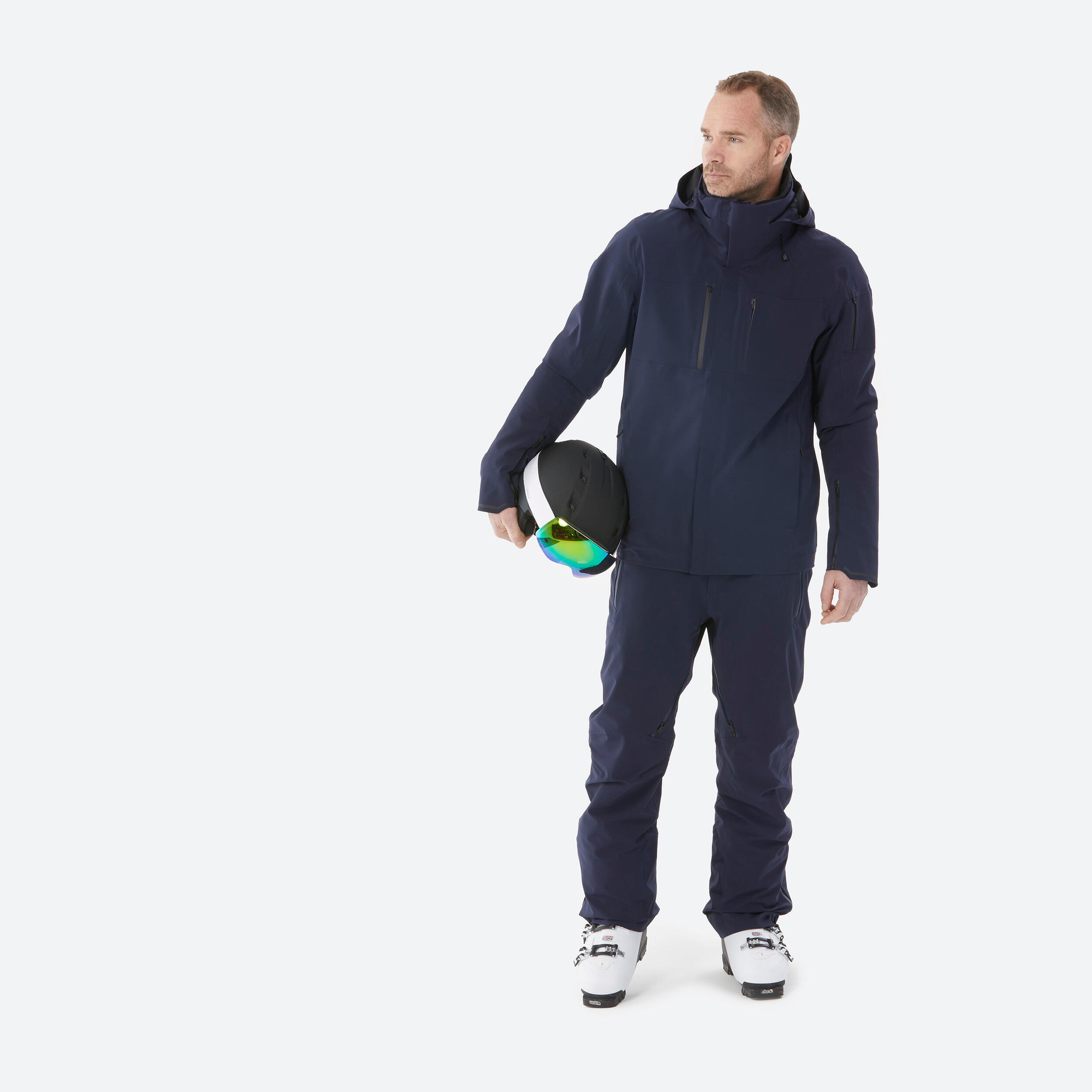 Tweedehands - Ski-jas voor heren 900 donkerblauw - UITSTEKEND 4/5