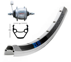 Roue arrière de vélo Exal Wino