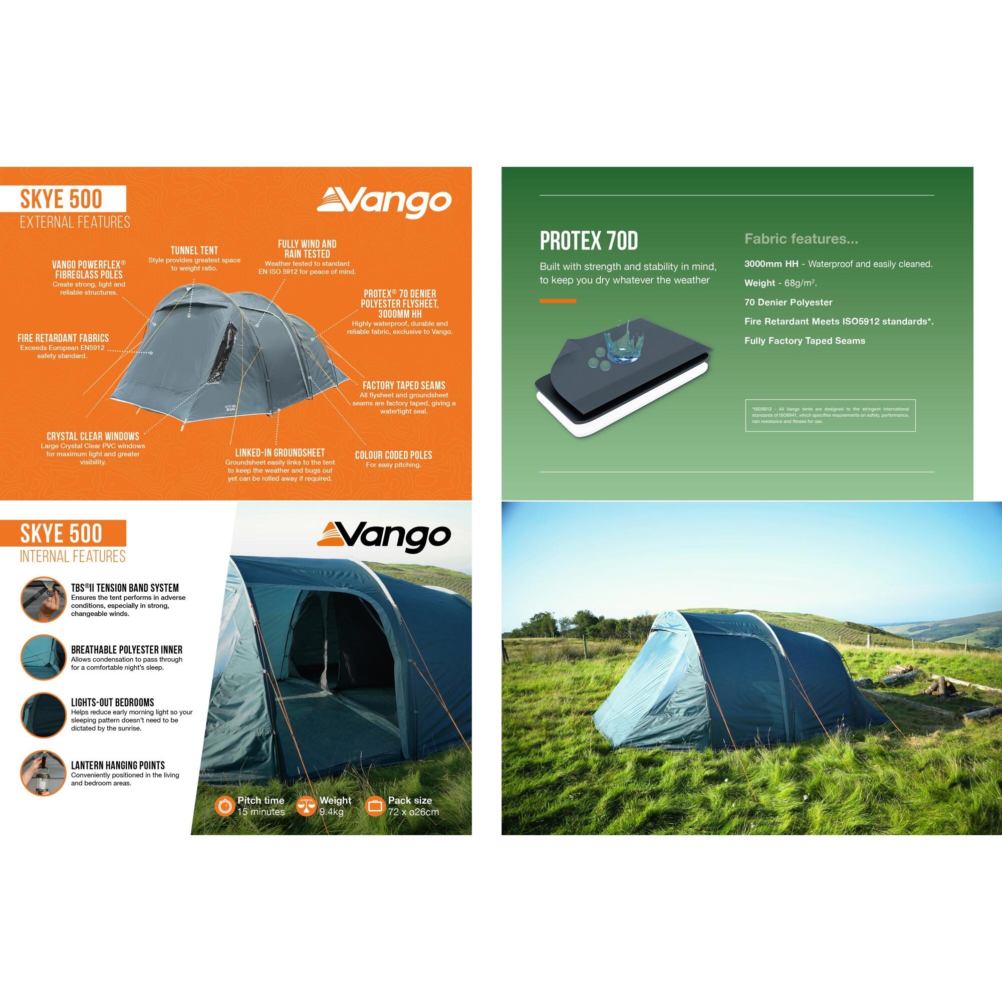 Tienda De Campaña Personas Vango Apollo 500 Tienda De Campaña