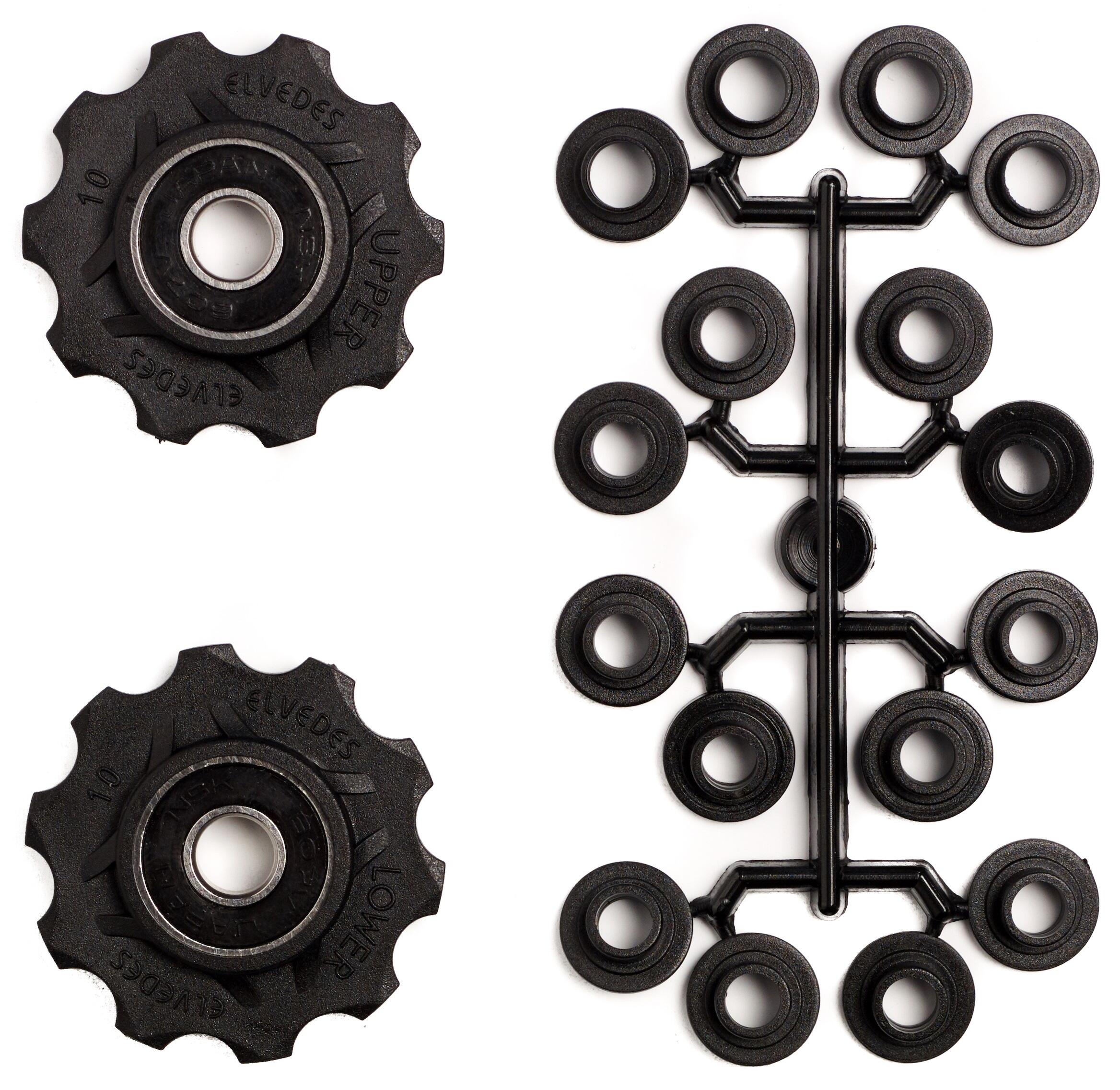 ELVEDES Pulegge del deragliatore con Cuscinetti bici ad anello Elvedes Spacer