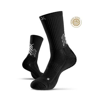 Soxpro classic merino grip-in antislip sokken zwart