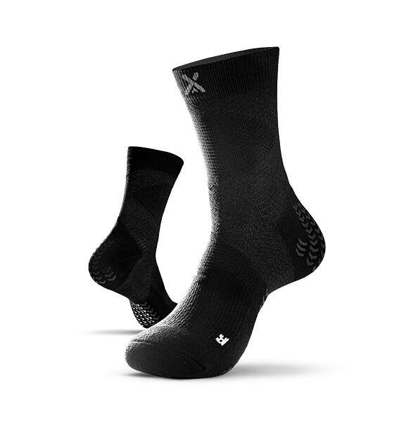 GEARXPRO Meias de tênis com suporte de tornozelo SOXPro e aderência anti-entorse, pretas