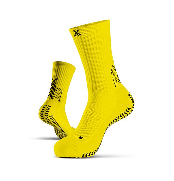 GEARXPRO Meias de futebol antiderrapantes amarelas SOXPro Classic