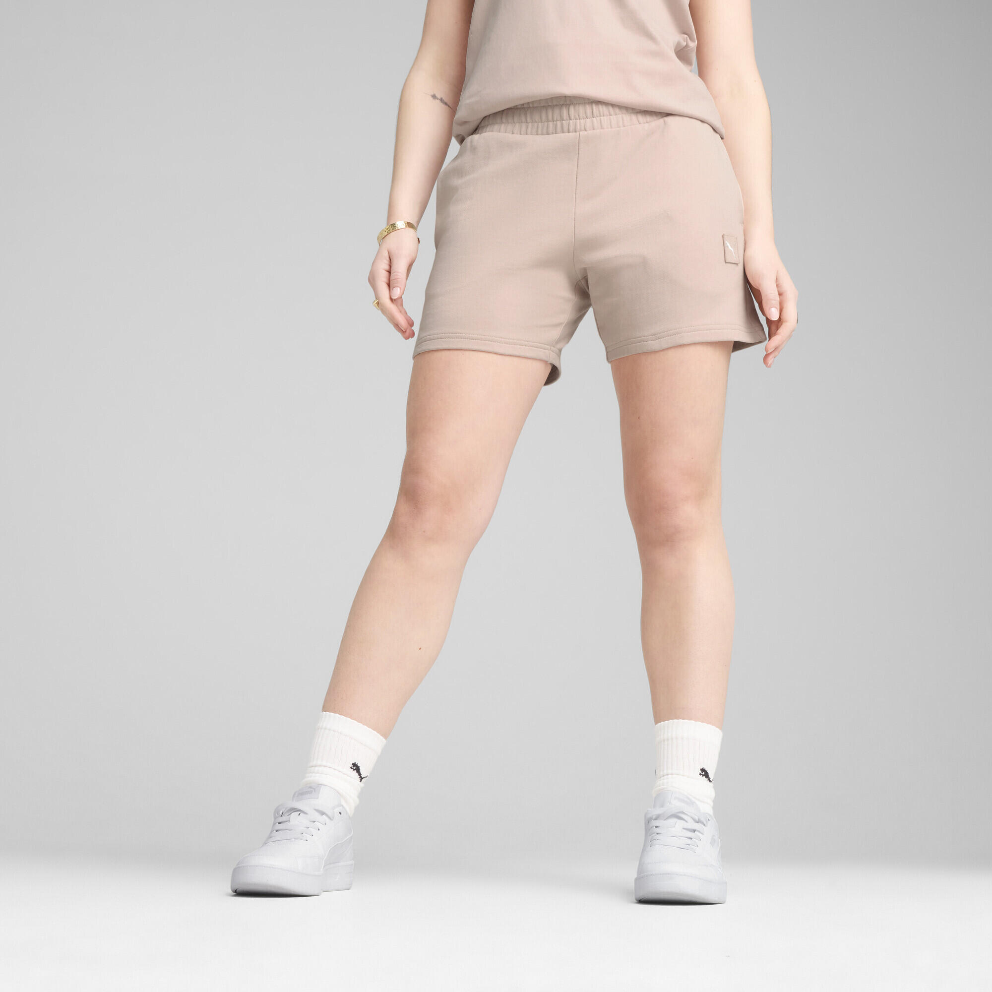 Shorts a vita media ESS ELEVATED da 5" da donna PUMA Rose Quartz Pink 2/7