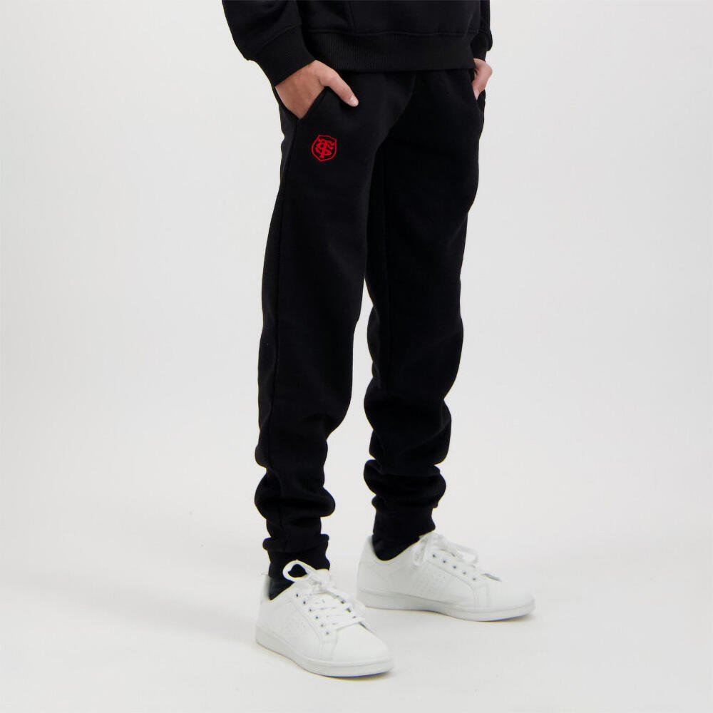 Pantalon Jogging pour enfant Custom Stade Toulousain Noir 3/4