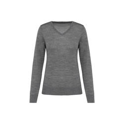 Pull merinos col V femme Kariban Premium