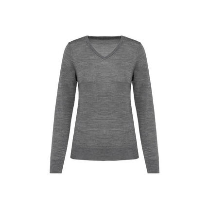 Pull merinos col V femme Kariban Premium