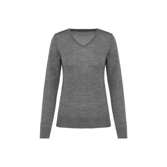 Pull merinos col V femme Kariban Premium