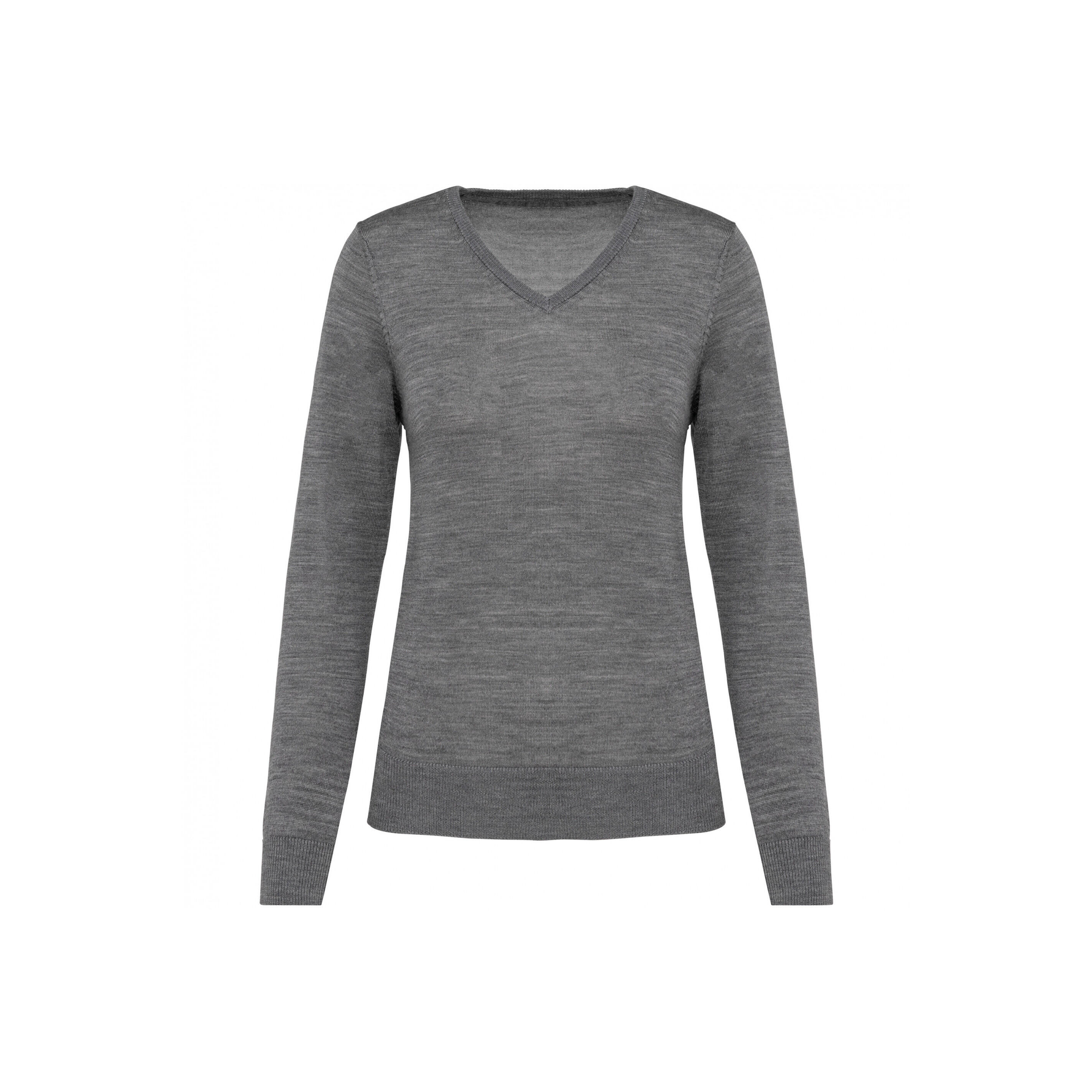 Kariban - Pull Merinos Col V Femme Kariban Premium - Pull - Gris - 36 Xs - Decathlon