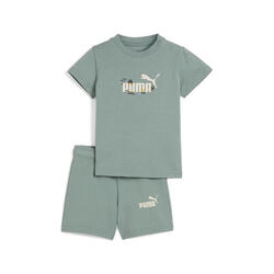 Ensemble short et t-shirt Minicats Sandy Adventures Bébé PUMA Green Moon
