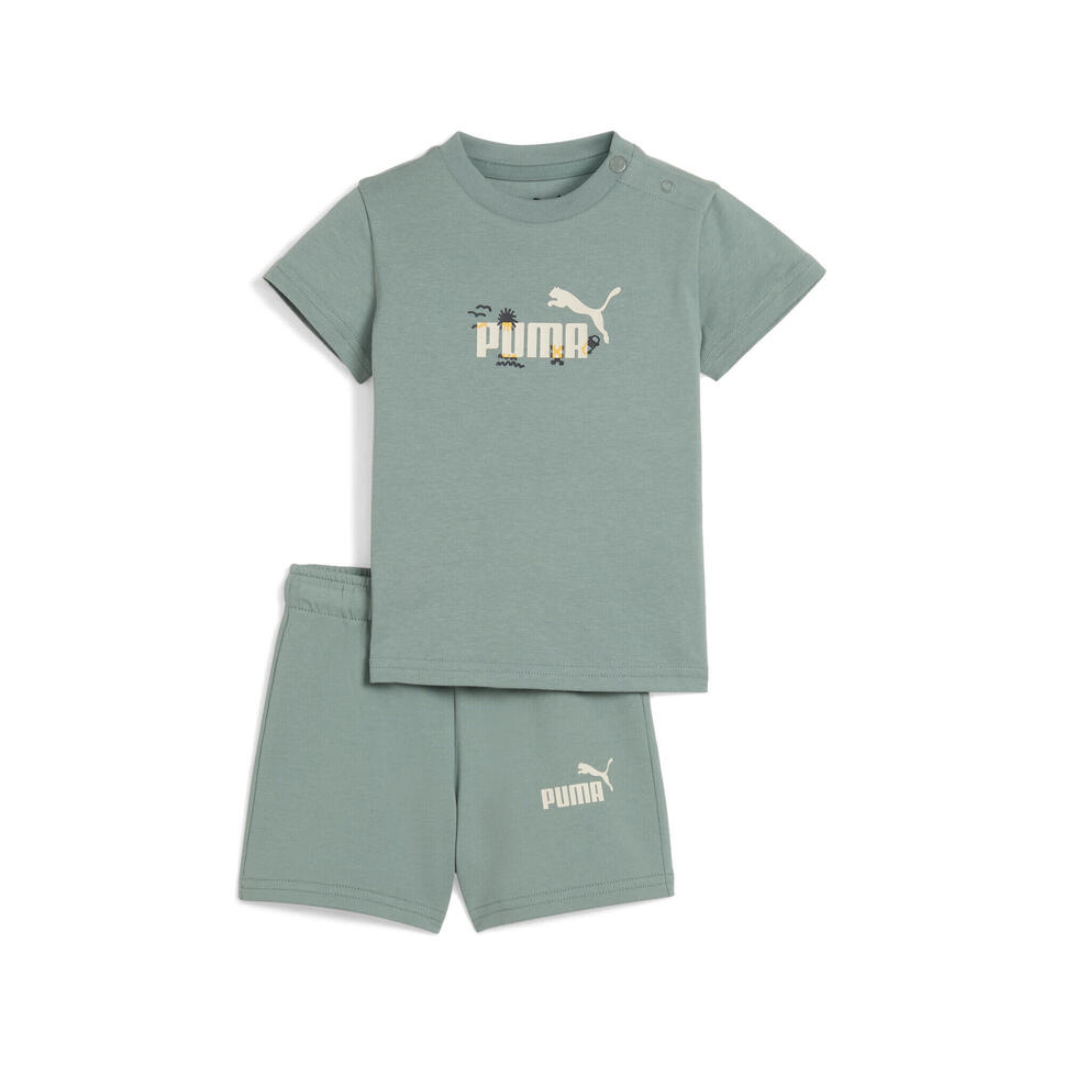 Zestaw dla małych dzieci Minicats Sandy Adventures z koszulką i szortami PUMA