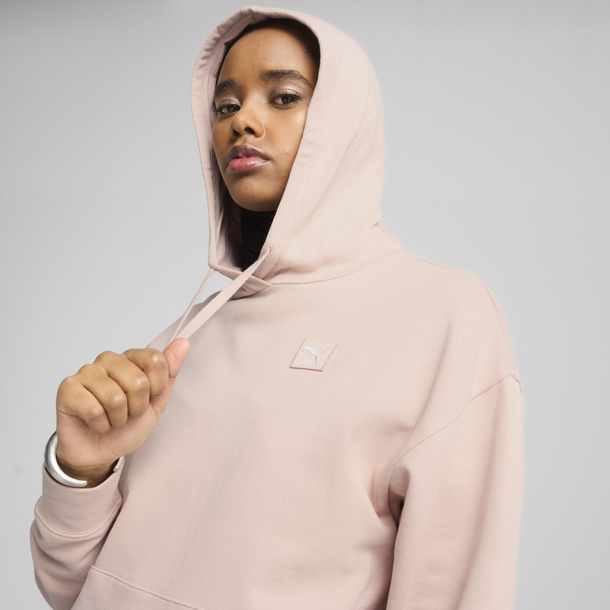 Sudadera con capucha ESS ELEVATED Comfort Mujer PUMA Rose Quartz Pink 3/7