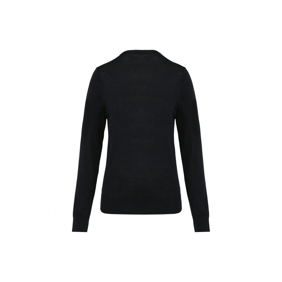 Damski sweter z merynosów z dekoltem v-neck Kariban Premium