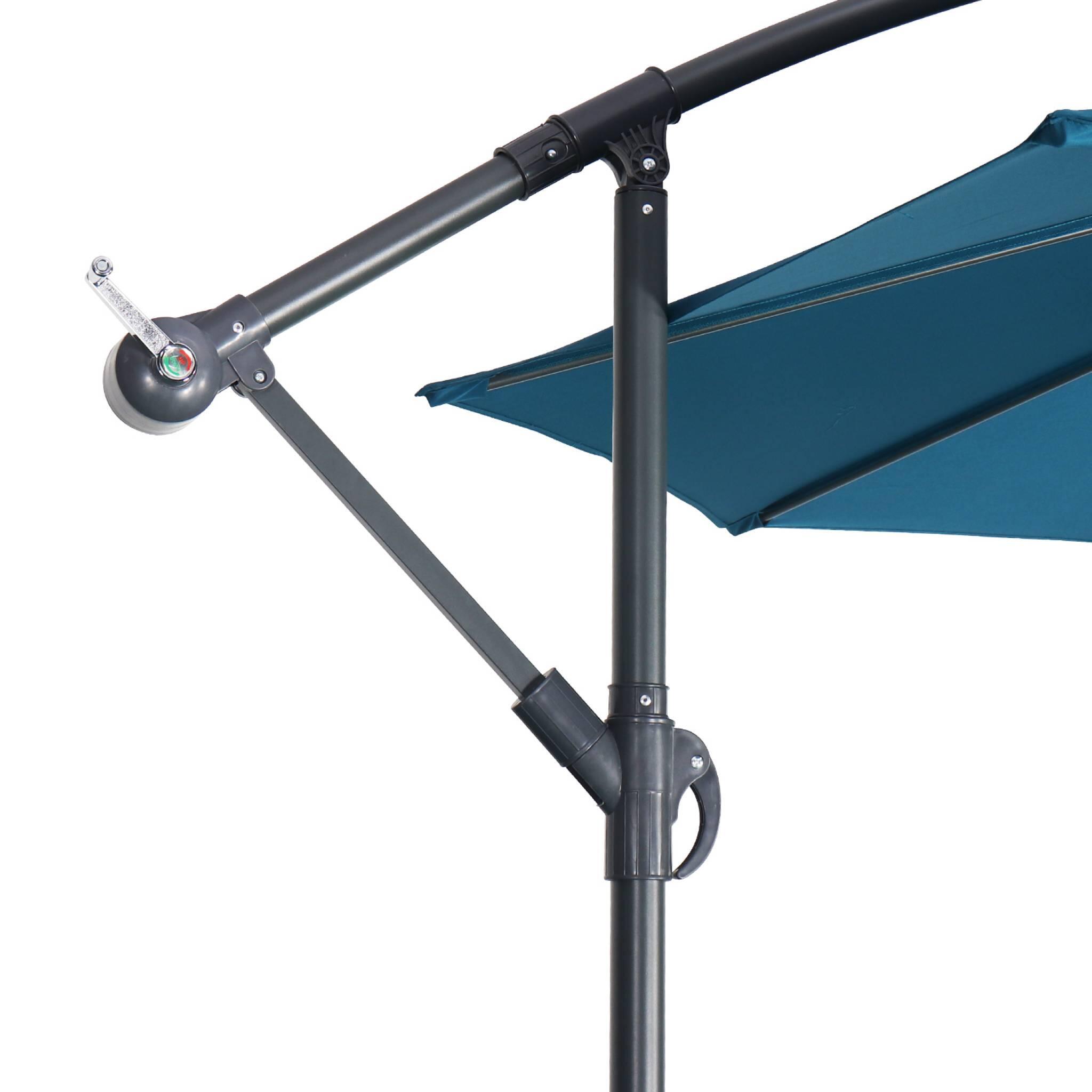Parasol redondo 3m, Azul 5/6