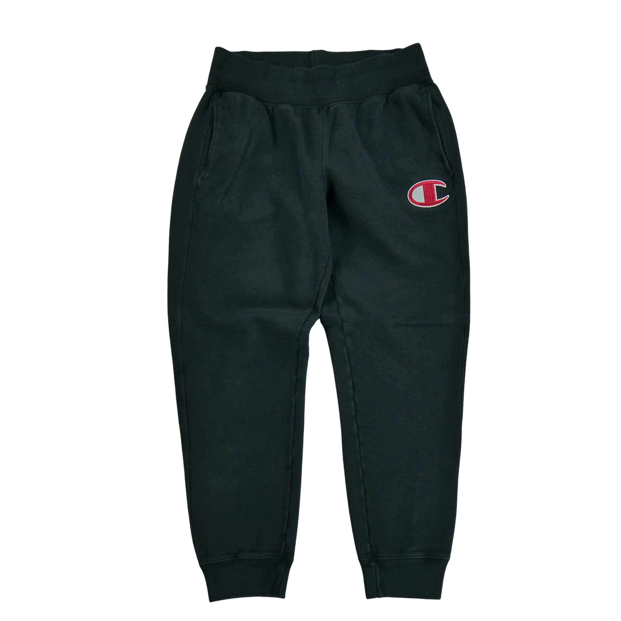 CHAMPION Segunda Vida - Pantalones de jogging negros para hombre - Muy Bueno