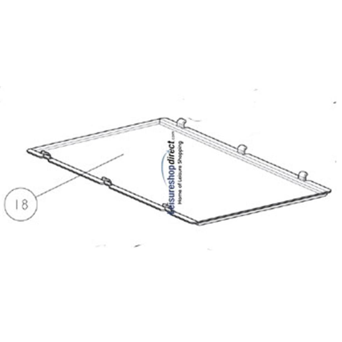 Blue Plastic Shelf Tray Insert for the Thetford N108, N112 & N115 Fridges 2/2