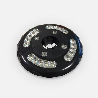 Lampada LED per ombrelloni Nero