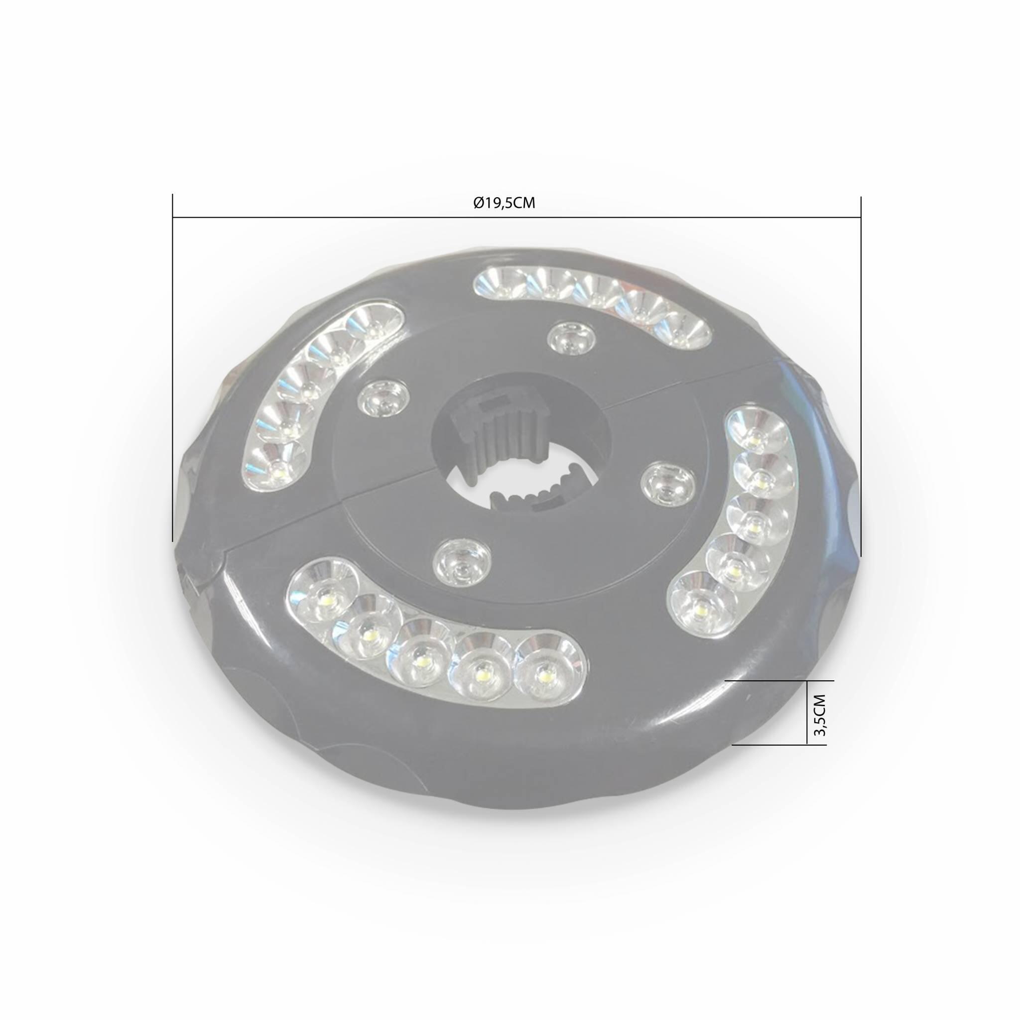 Lámpara LED para sombrilla deportada, Negro 5/5