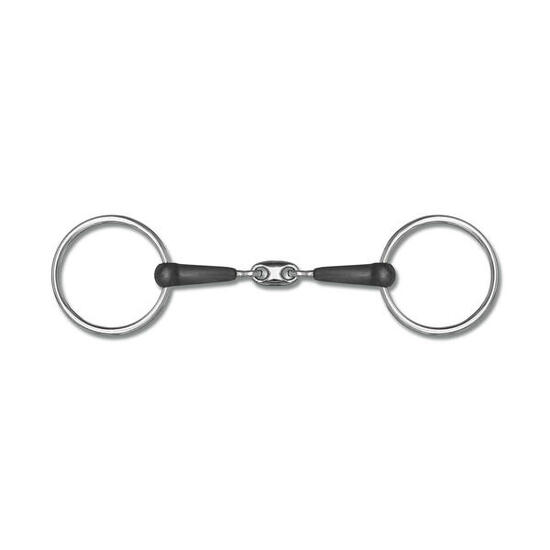 Mors pour cheval en caoutchouc double brisure Waldhausen d